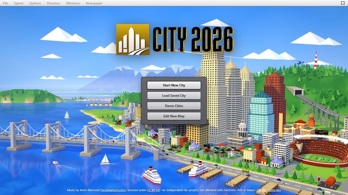 Preview of City 2026 browser game