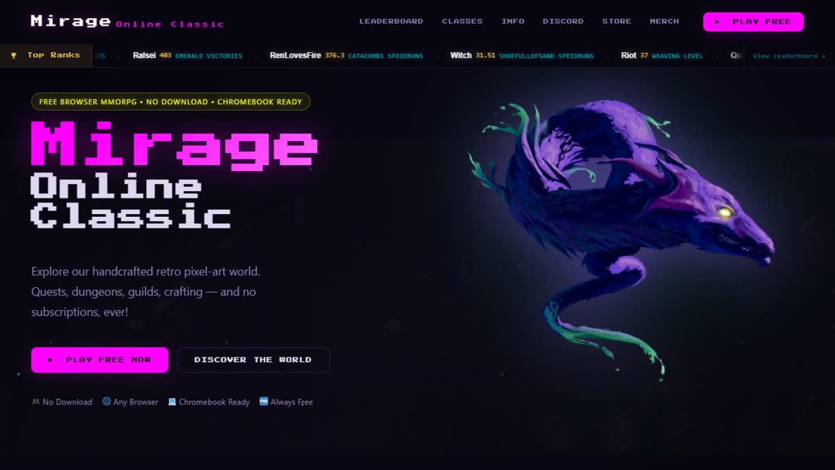 Preview of Mirage Online Classic