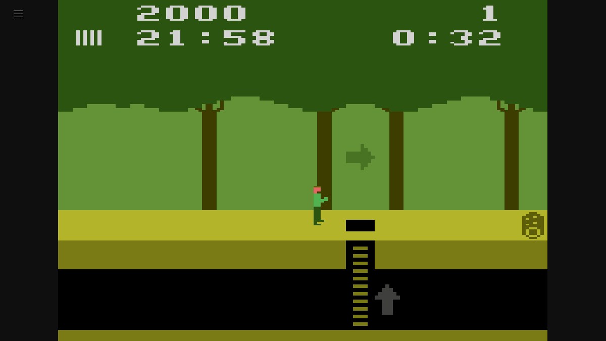 Preview of Pitfall! browser game