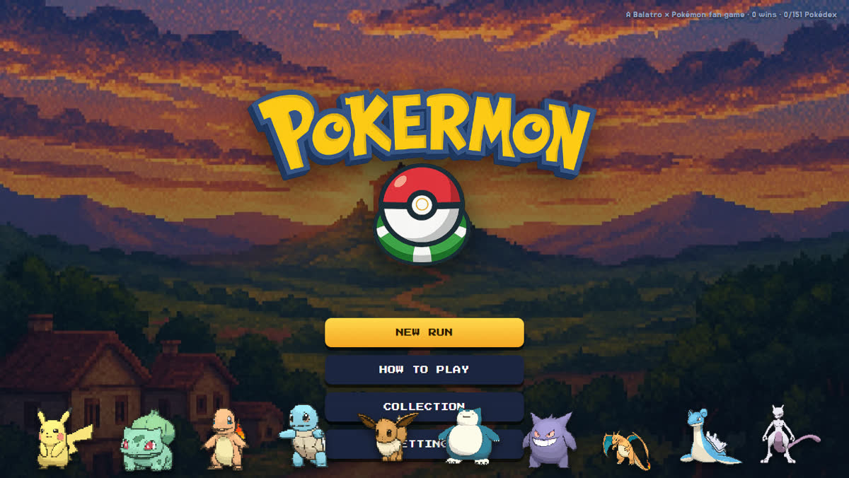 Preview of Pokermon browser game