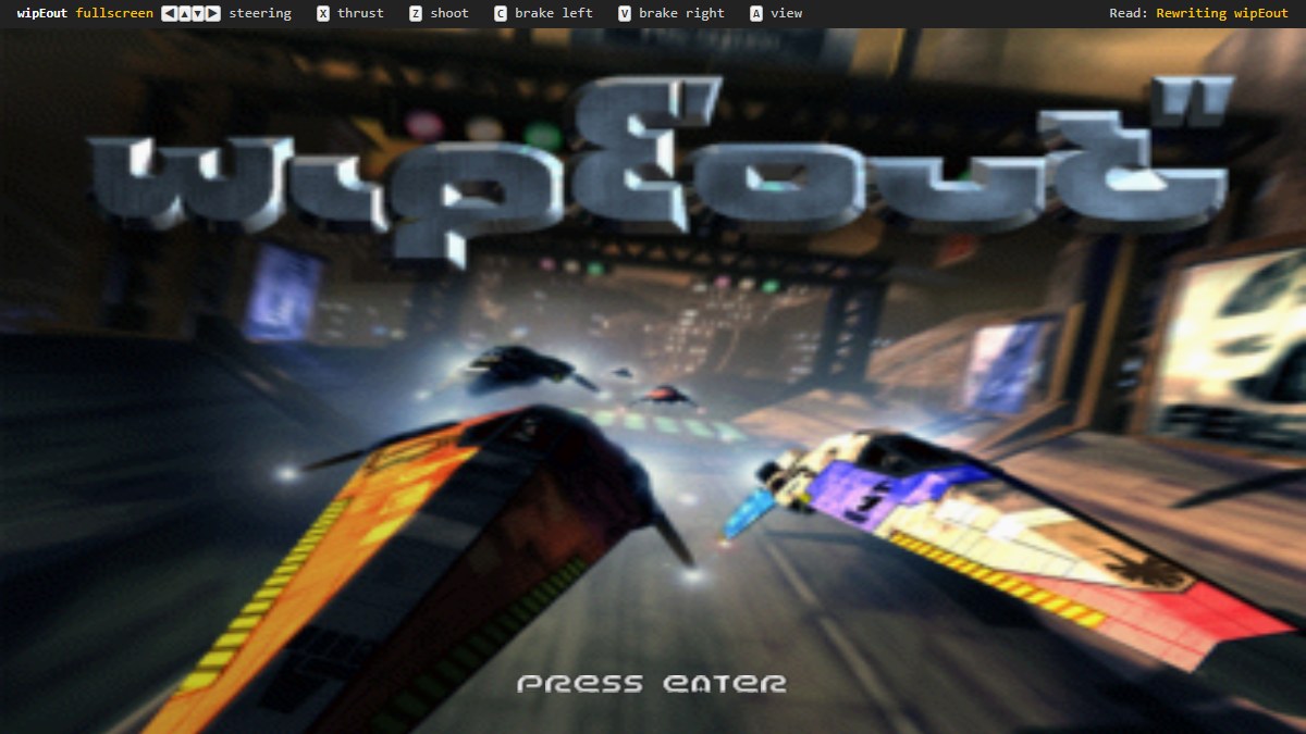 Preview of wipEout (browser port)